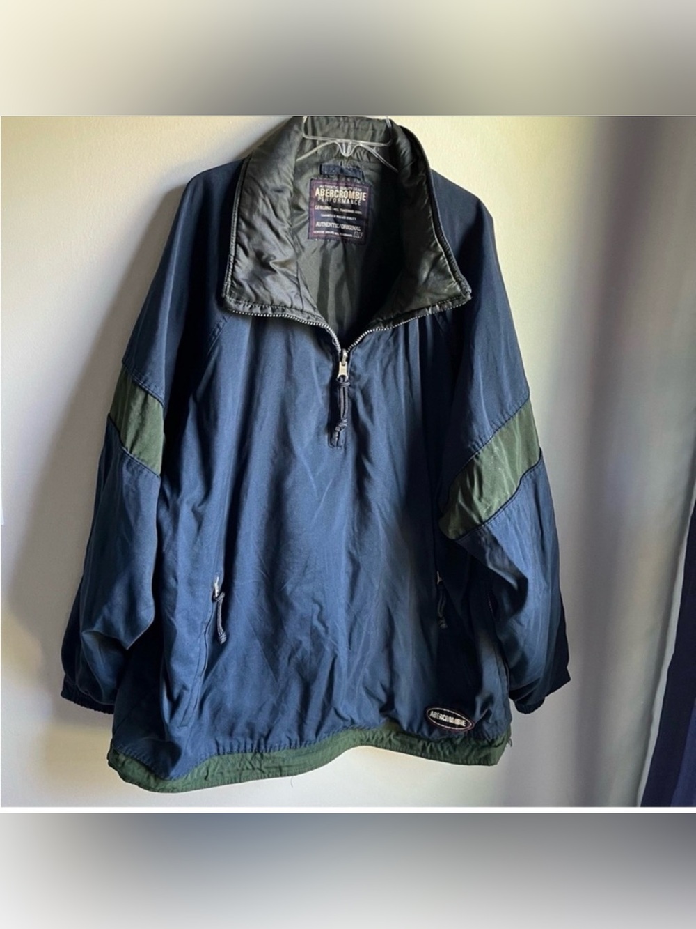 Abercrombie & Fitch Reto Color Block Reversible Pullover Jacket Oversized Medium